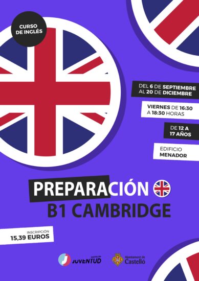 CURSO DE INGLÉS “PREPARACIÓN NIVEL B1 CAMBRIDGE”