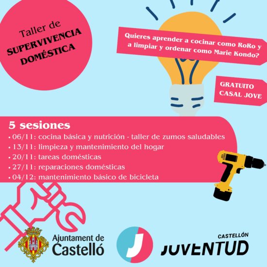 TALLER DE SUPERVIVENCIA DOMÉSTICA