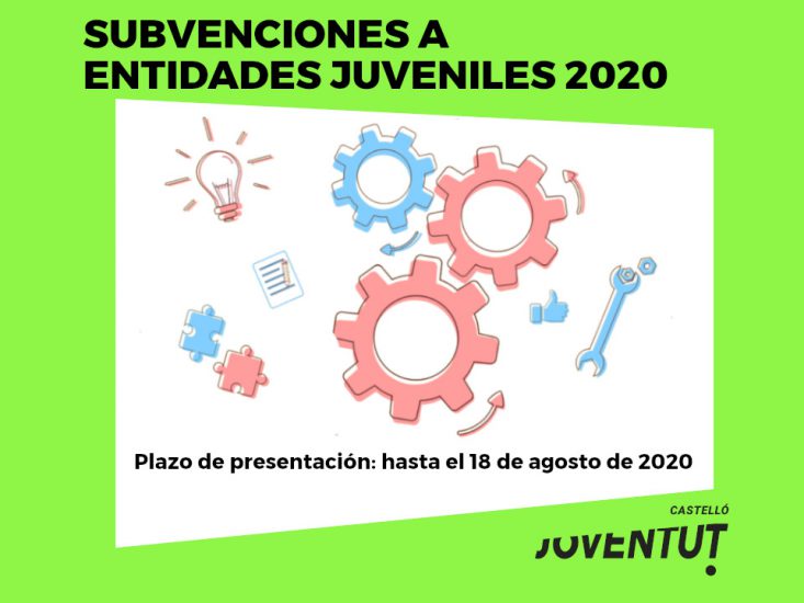 SUBVENCIONES A ENTIDADES JUVENILES DEL AJUNTAMENT DE CASTELLÓ 2020