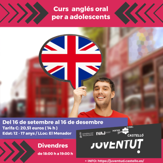 INGLÉS ORAL PRESENCIAL PER A ADOLESCENTS